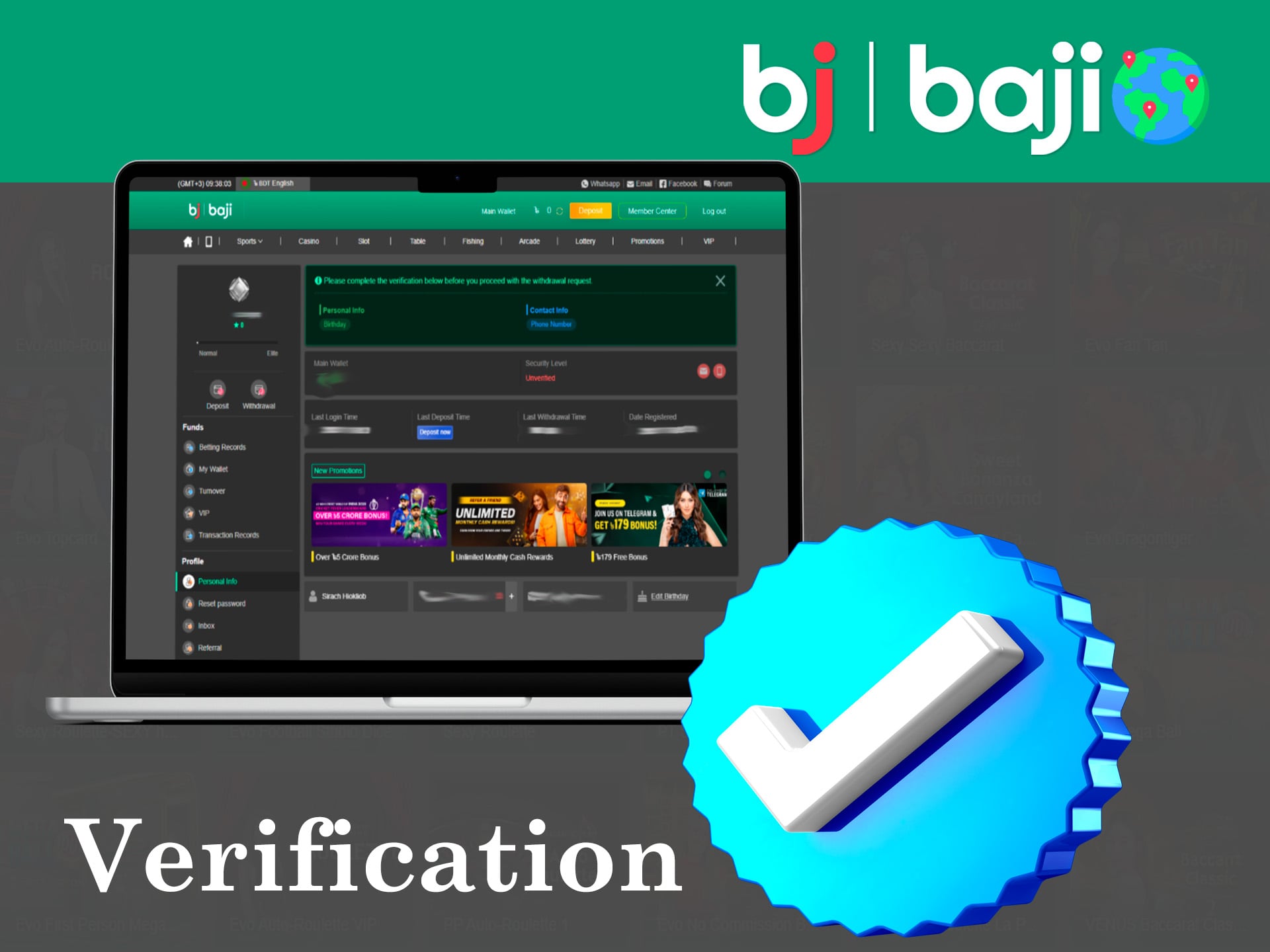 Baji Live verification guide